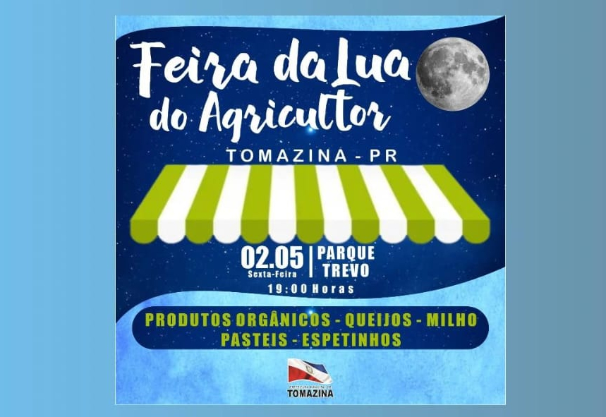 Dia 02 de Maio às 19h tem Feira da Lua com som ao vivo no Parque Trevo!