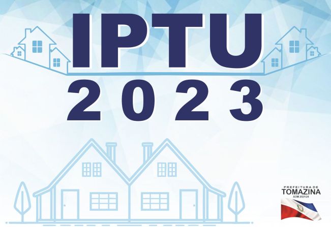 Comunicado, IPTU 2023.